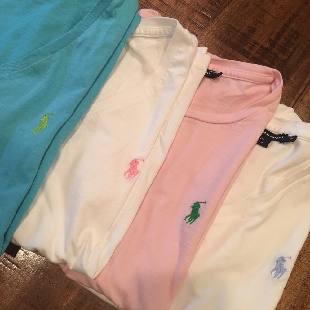 Ralph Lauren Sports Classic Tees in a bundle